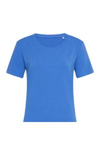 Stedman - Koszulka Damska Claire Crew Neck Relaxed Fit T-shirt. Kolor: niebieski