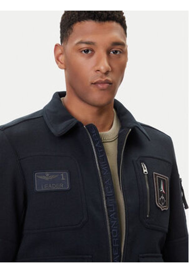 Aeronautica Militare Kurtka bomber 252AM1380UL00902 Granatowy Regular Fit. Kolor: niebieski. Materiał: syntetyk