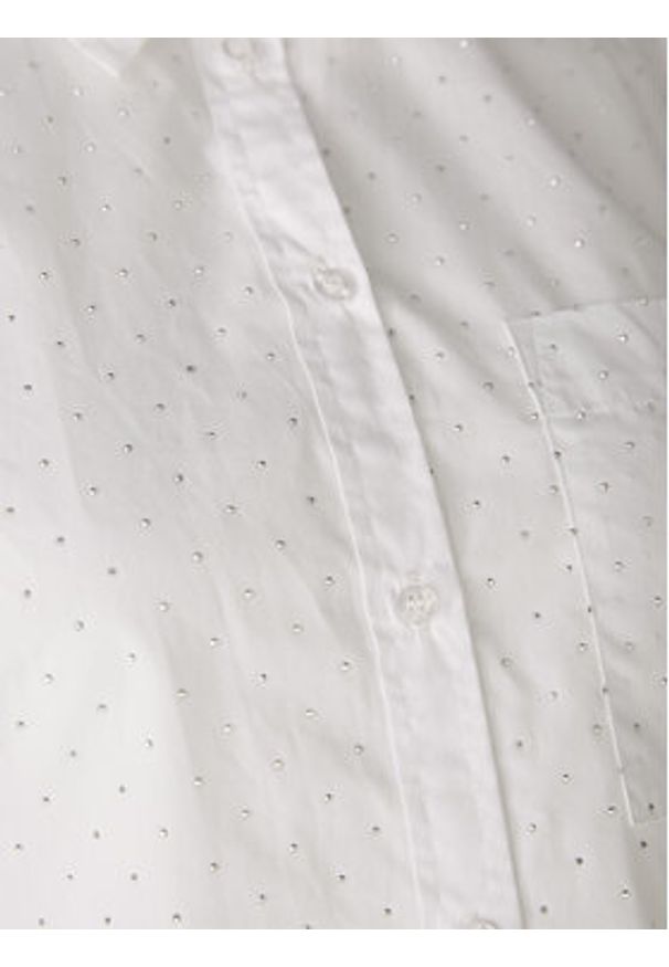 Oui - OUI Koszula 89529 1340707 Biały Regular Fit. Kolor: biały. Materiał: bawełna
