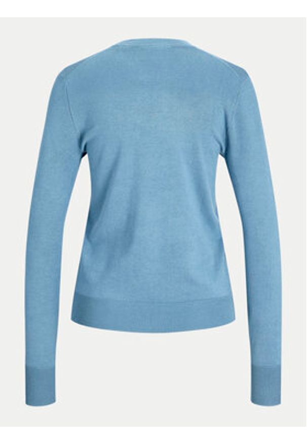 JJXX Sweter Cara 12255368 Niebieski Slim Fit. Kolor: niebieski. Materiał: wiskoza