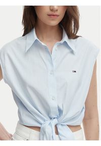 Tommy Jeans Koszula DW0DW22212 Niebieski jasny Regular Fit. Kolor: niebieski. Materiał: bawełna #4