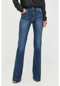 Liu Jo jeansy damskie medium waist. Kolor: niebieski