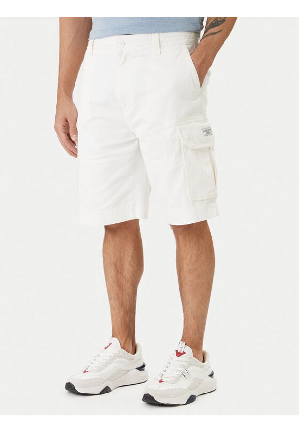 Guess Jeans Szorty materiałowe M6GD30 WGCV1 Écru Regular Fit. Materiał: bawełna