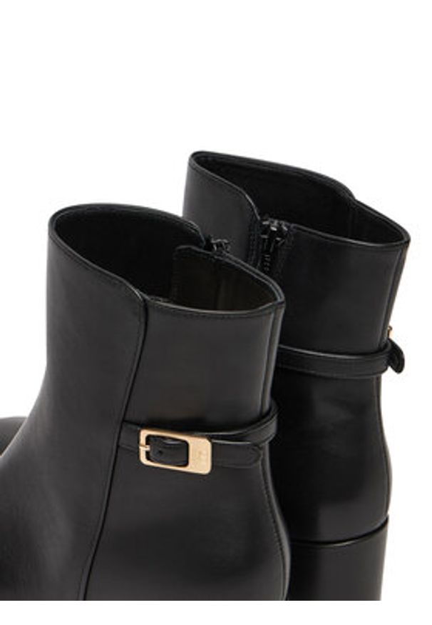 HÖGL Botki Ella 0-134123-0100 Czarny. Kolor: czarny. Materiał: skóra