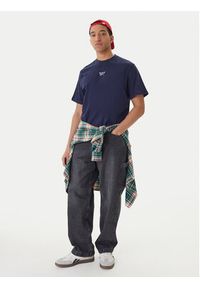 Reebok T-Shirt Branagan RK25561CCM Granatowy Regular Fit. Kolor: niebieski. Materiał: bawełna #5