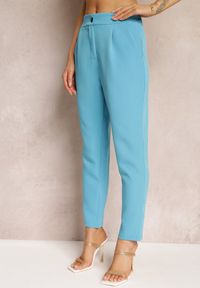 Renee - Niebieskie Spodnie Cygaretki Zalko. Okazja: na co dzień. Kolor: niebieski. Styl: klasyczny, casual, elegancki