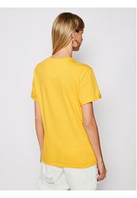 Drivemebikini T-Shirt Unisex Plein Soleil 2020-DRV-003_YEL Żółty Relaxed Fit. Kolor: żółty. Materiał: bawełna