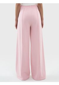 Big-Star - Spodnie damskie dresowe z szeroką nogawką różowe Abierto 600/ Chitasana 600. Kolor: różowy. Materiał: dresówka #7
