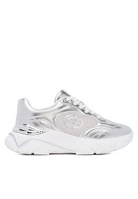 Guess Sneakersy FLFMRZ ELE12 Srebrny. Kolor: srebrny. Materiał: skóra