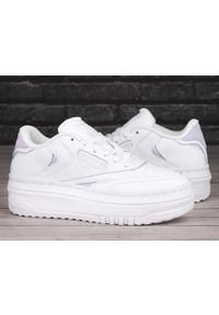 Buty damskie sneakersy Reebok CLUB EXTRA. Kolor: fioletowy, wielokolorowy, biały. Model: Reebok Club. Sport: turystyka piesza #2