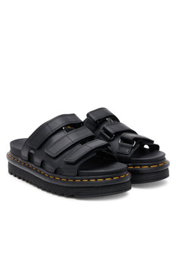 Dr. Martens Klapki Raine DM40522001 Czarny. Kolor: czarny. Materiał: skóra