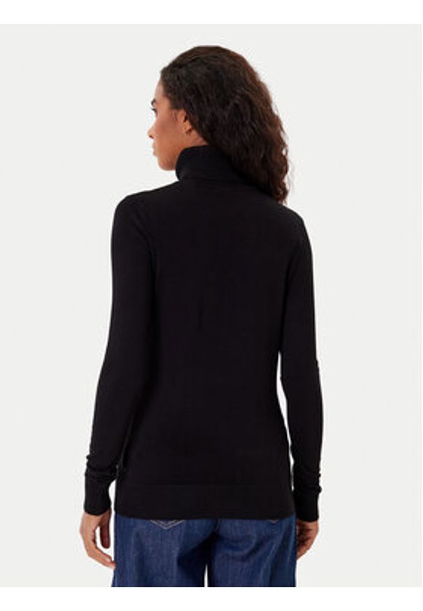 Guess Golf W5BR39 Z2NQ2 Czarny Regular Fit. Typ kołnierza: golf. Kolor: czarny. Materiał: wiskoza