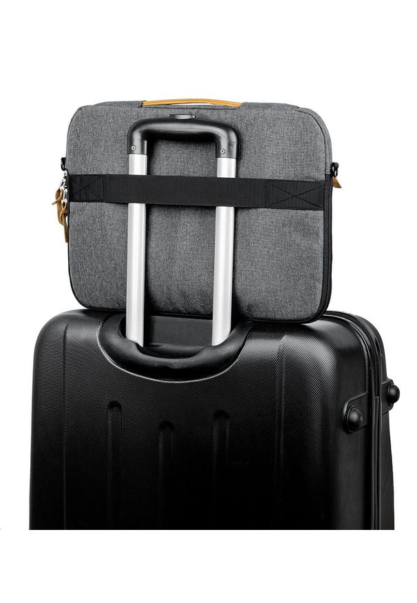Smart Pack - Torba na Laptopa, Szara Mieszcząca A4, Miejska, Listonoszka z Odpinanym Paskiem -SMART PACK. Kolor: szary. Materiał: poliester