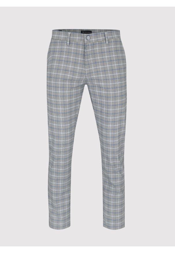Pako Lorente - Spodnie męskie w kratę P22SF-WX-005-S-0. Materiał: poliester, elastan, wiskoza. Długość: długie