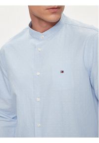 TOMMY HILFIGER - Tommy Hilfiger Koszula MW0MW34650 Błękitny Slim Fit. Kolor: niebieski. Materiał: bawełna #4