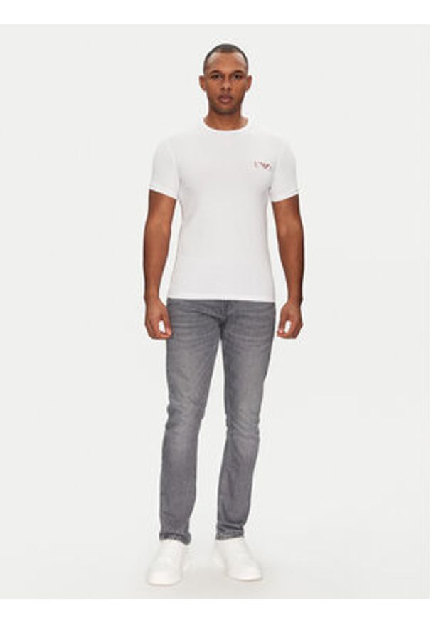Emporio Armani Underwear Komplet 2 t-shirtów EM001849 AF10778 M0080 Kolorowy Slim Fit. Materiał: bawełna. Wzór: kolorowy