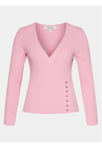 Morgan Sweter 241-MCAT Różowy Regular Fit. Kolor: różowy. Materiał: syntetyk