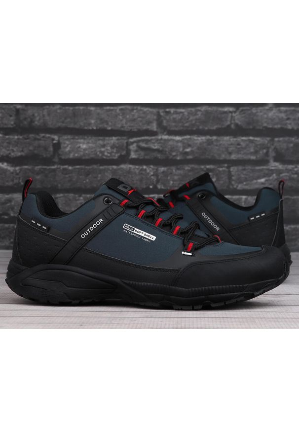 Buty męskie trekkingowe DK PREDATOR. Kolor: czerwony, wielokolorowy, niebieski, czarny