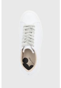 MOA Concept Buty skórzane kolor biały na platformie. Zapięcie: sznurówki. Kolor: biały. Materiał: skóra. Obcas: na platformie #5