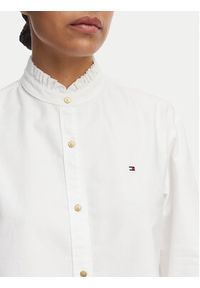TOMMY HILFIGER - Tommy Hilfiger Koszula Oxford WW0WW48914 Biały Boxy Fit. Kolor: biały. Materiał: bawełna #4