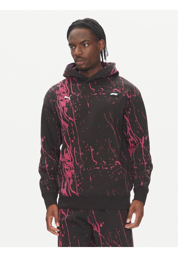 Puma Bluza F1 Color Splash 630170 Czarny Relaxed Fit. Kolor: czarny. Materiał: syntetyk