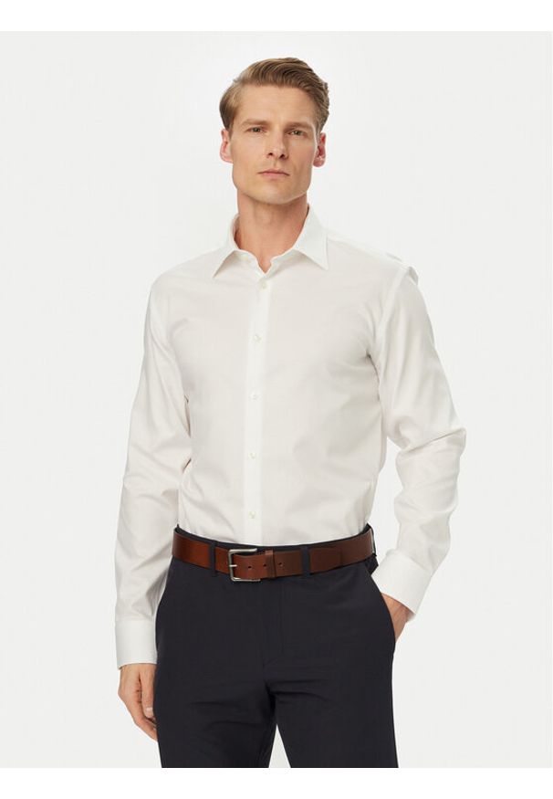 BOSS Koszula H-Joe 50560583 Biały Regular Fit. Kolor: biały. Materiał: bawełna