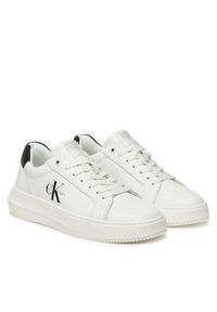 Calvin Klein Jeans Sneakersy YW0YW01872 Biały. Kolor: biały. Materiał: skóra