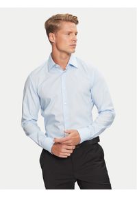 BOSS - Boss Koszula H-Hank-Kent-C1-214 50469345 Niebieski Slim Fit. Typ kołnierza: kołnierzyk klasyczny. Kolor: niebieski. Materiał: bawełna