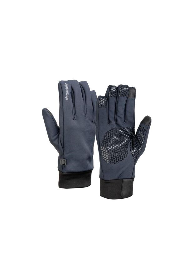 Rękawiczki turystyczne Naturehike Softshell GL05 s. Kolor: szary, wielokolorowy, czarny. Materiał: softshell. Sport: turystyka piesza
