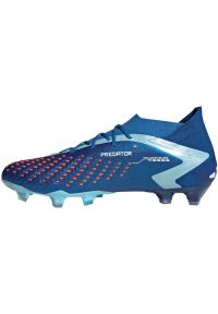 Adidas - Buty piłkarskie adidas Predator Accuracy.1 Fg M GZ0038 niebieskie. Zapięcie: sznurówki. Kolor: niebieski. Materiał: materiał, syntetyk, guma. Szerokość cholewki: normalna. Sport: piłka nożna