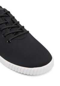 TOMMY HILFIGER - Tommy Hilfiger Tenisówki Canvas Lace Up Sneaker FW0FW08641 Czarny. Kolor: czarny. Materiał: materiał #6