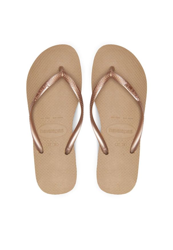 Havaianas Japonki 4000030.3581 Złoty. Kolor: złoty. Materiał: syntetyk