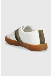 Lauren Ralph Lauren sneakersy skórzane Janson IV kolor biały 802912650003. Nosek buta: okrągły. Kolor: biały. Materiał: skóra #3