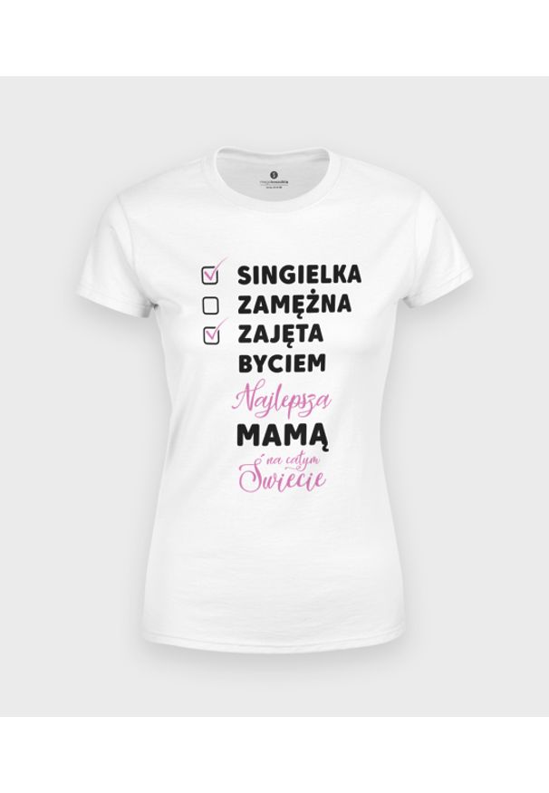MegaKoszulki - Koszulka damska Zajęta mama 2. Materiał: bawełna