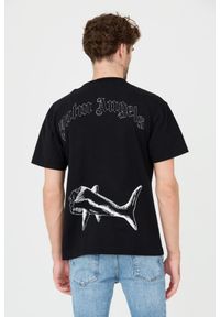 PALM ANGELS Czarny męski t-shirt Broken Shark Classic Tee, Rozmiar L. Kolor: czarny #7