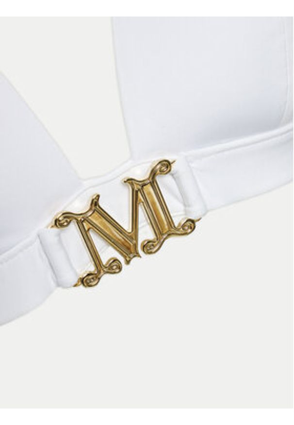 Max Mara Beachwear Góra od bikini Astra 2416821109 Biały. Kolor: biały. Materiał: syntetyk