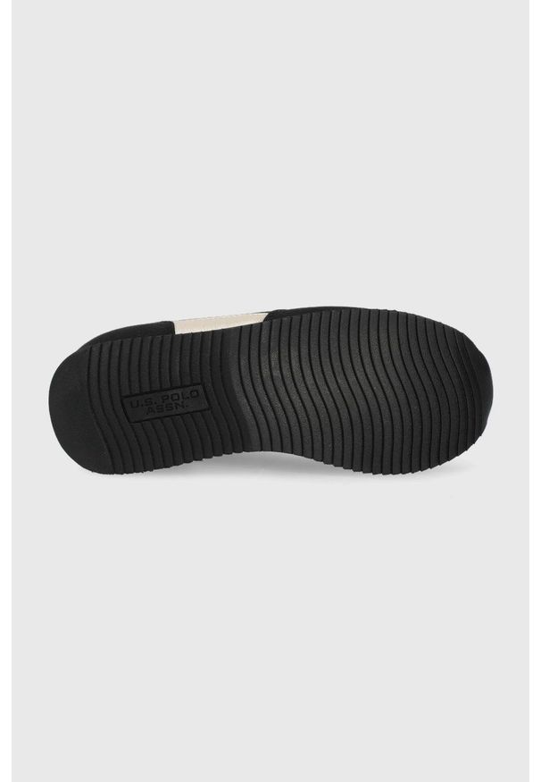 U.S. Polo Assn. buty kolor czarny. Nosek buta: okrągły. Zapięcie: sznurówki. Kolor: czarny. Materiał: guma. Obcas: na obcasie. Wysokość obcasa: niski