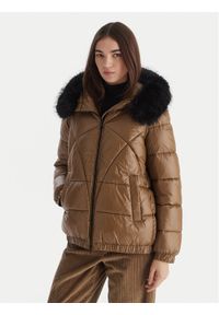 Geox Kurtka zimowa Backsie W5628S T3121 F5212 Brązowy Oversize. Kolor: brązowy. Materiał: syntetyk. Sezon: zima #1
