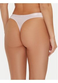 TOMMY HILFIGER - Tommy Hilfiger Komplet 3 par stringów UW0UW04480 Kolorowy. Materiał: bawełna. Wzór: kolorowy #9