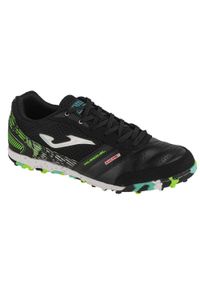 Buty piłkarskie turfy unisex Joma Mundial skórzane treningowe do piłki nożnej. Kolor: czarny. Materiał: skóra. Sport: piłka nożna