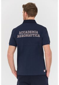 Aeronautica Militare - AERONAUTICA MILITARE Granatowa męska koszulka Polo M.C., Rozmiar XL. Typ kołnierza: polo. Kolor: niebieski #2