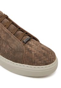 BOSS Sneakersy Gary 50538983 Beżowy. Kolor: beżowy. Materiał: skóra, zamsz