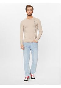 Emporio Armani Underwear Longsleeve 111023 3F523 10950 Beżowy Regular Fit. Kolor: beżowy. Materiał: bawełna. Długość rękawa: długi rękaw #3