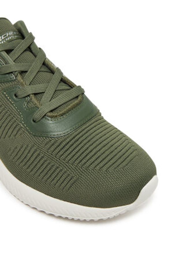 skechers - Skechers Sneakersy Bobs Squad-Tough Talk 32504/DKGR Zielony. Kolor: zielony. Materiał: materiał