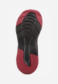 Born2be - Czarno-Czerwone Buty Sportowe Sznurowane z Siateczką Delle. Okazja: na co dzień. Kolor: czarny. Materiał: jeans #5