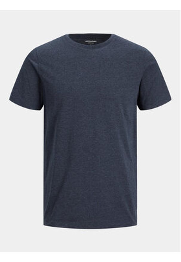 Jack & Jones T-Shirt 12222887 Granatowy Standard Fit. Kolor: niebieski. Materiał: bawełna, syntetyk