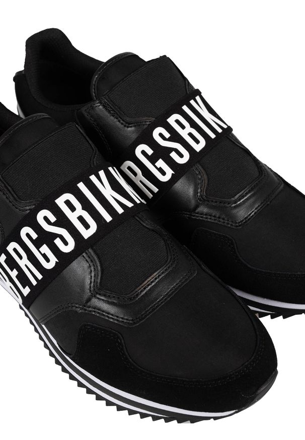 Bikkembergs Sneakersy "Haled" | B4BKM0053 | Haled | Mężczyzna | Czarny. Zapięcie: bez zapięcia. Kolor: czarny. Materiał: materiał, skóra