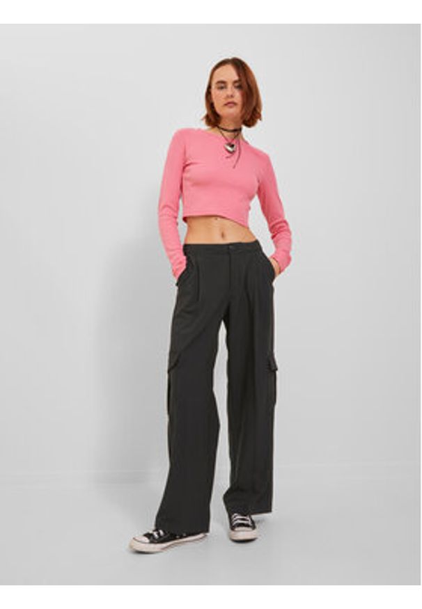 JJXX Spodnie materiałowe 12238354 Czarny Regular Fit. Kolor: czarny. Materiał: syntetyk
