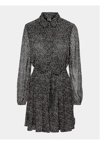 Vero Moda Sukienka koszulowa 10299195 Czarny Regular Fit. Kolor: czarny. Materiał: syntetyk. Typ sukienki: koszulowe