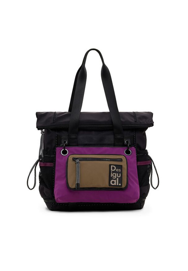 Desigual Plecak Voyager 25SAKY17 Czarny. Kolor: czarny. Materiał: materiał